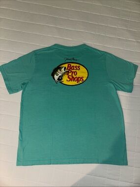 Bass Pro Shops Turquoise Back-Logo Tee